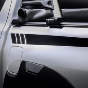 Calco Lateral Negra Hilux Cabina Doble LD